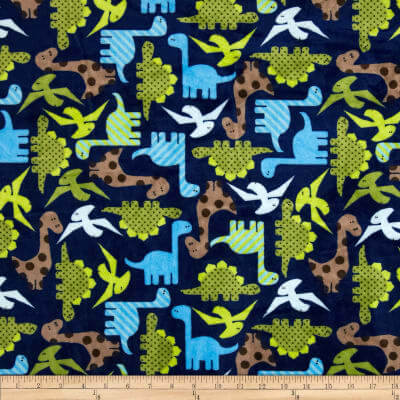 dinosaur fleece fabric