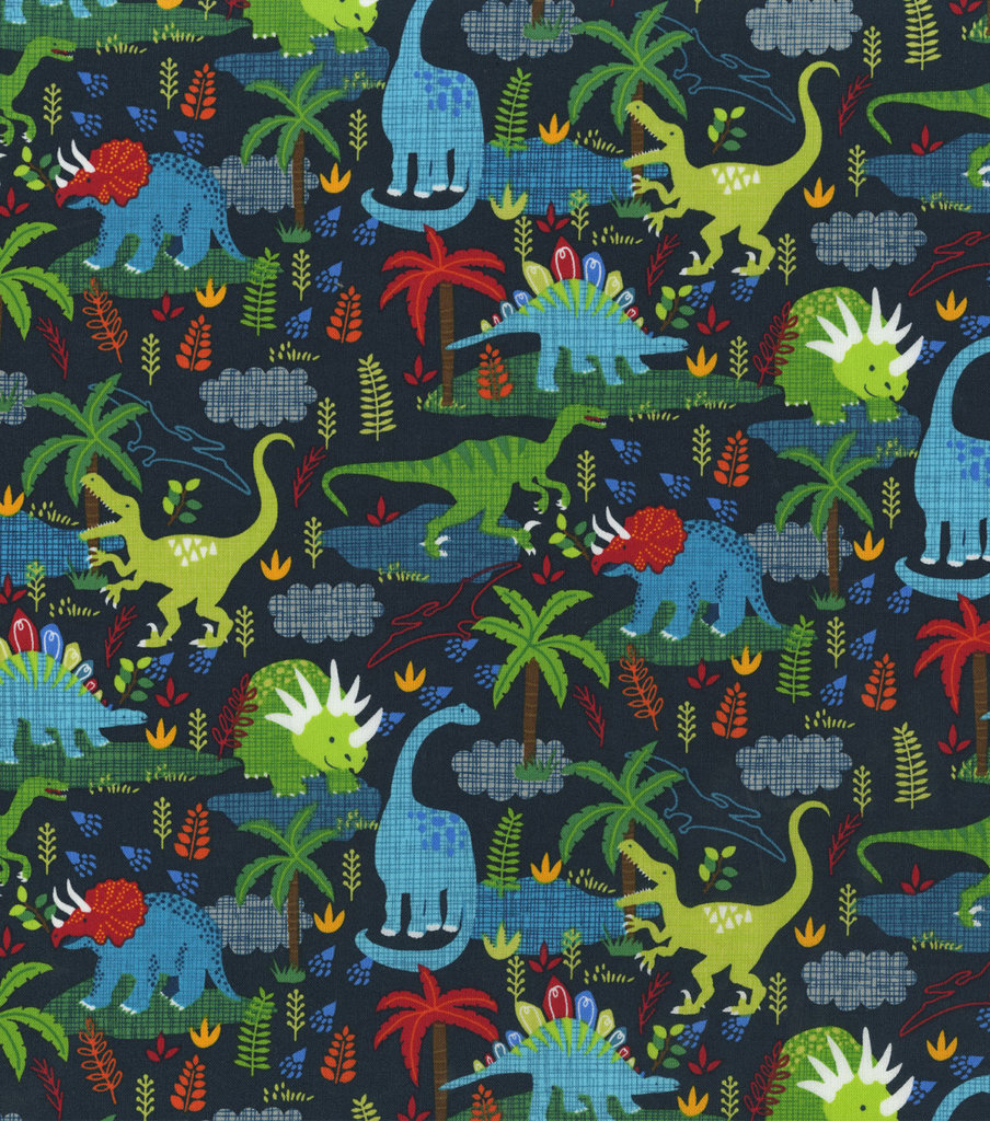 Dinosaur print fabric