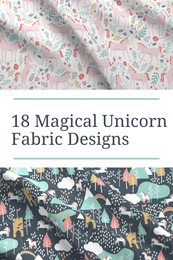 pinterest graphic - unicorn fabric