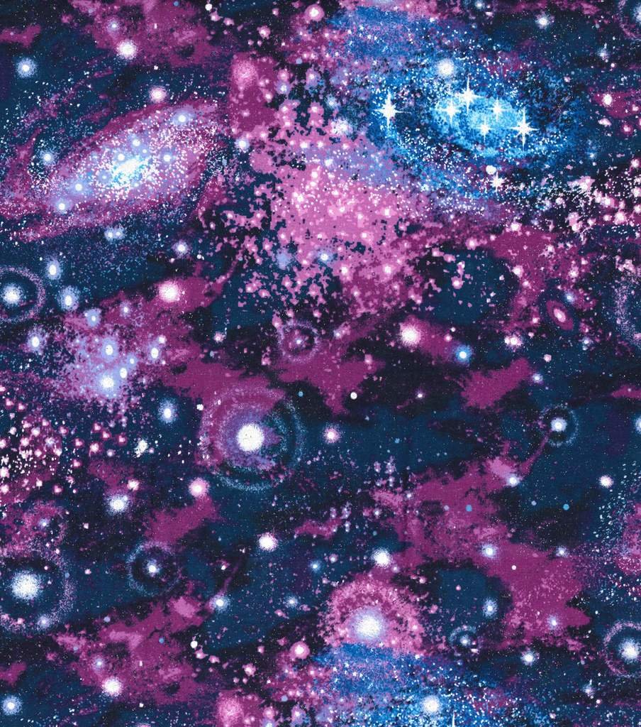 purple glitter galaxy pattern by the yard