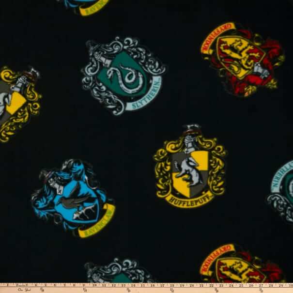 Harry Potter Fabric, Hogwarts House Crests