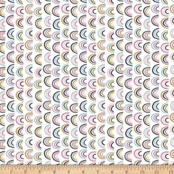 pastel rainbow fabric